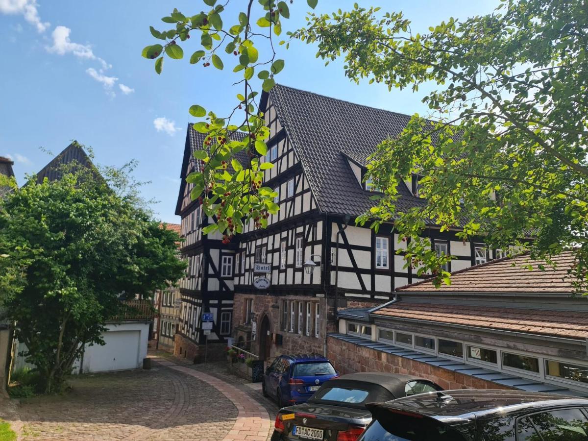 Hotel & Cafe Schachtenburg Schlitz Exterior foto